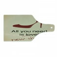 thumbnail image 1 of High Heels Cutting Board, All You Need is New Shoes Lettering with Stiletto Funny Words, Decorative Tempered Glass Cutting and Serving Board, in 3 Sizes, by Ambesonne, 1 of 2
