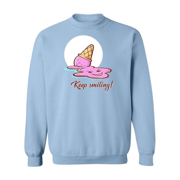 Keep Smiling Quote. Sweatshirt Women -Image by Shutterstock, Female Large