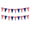 2Pcs, variant on Fourth of July Triangle Banner Bunting Garland USA Patriotic Party Decoration for Fourth of July Independence Memorial Day Party Supplies Material Sturdy String Design