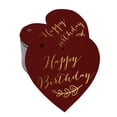 thumbnail image 1 of Inkdotpot Real Gold Foil Happy Birthday Tag Favor Hang Paper Tag 100 Pieces, 1 of 6