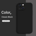 thumbnail image 3 of Funda cuadrada de silicona líquida para teléfono móvil, carcasa suave a prueba de golpes para iPhone 14, 13, 12 Mini, 11 Pro, XS Max, X, XR, 7, 8, 6, 6s Plus, SE2, 3 of 5