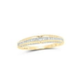 thumbnail image 3 of 10kt Yellow Gold His Hers Round Diamond Halo Matching Wedding Set 1 Cttw, 3 of 3