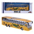 thumbnail image 1 of 1:50 Simulation Transit Bus Model Toy Alloy Pull Back Bus Toy with Light and Music for Children(Yellow ), 1 of 4