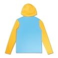 thumbnail image 2 of Speedo Boy's UV Protection Graphic Long Sleeve Hooded Rashguard Swim Shirt - Mandarin Peel, Size M, 2 of 2