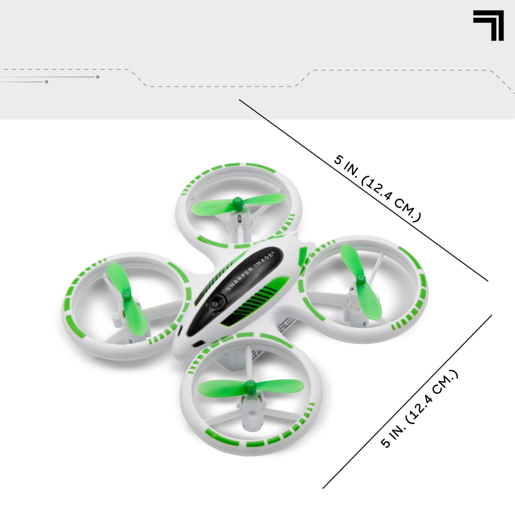 Sharper Image 2.4GHz RC Glow up Stunt Drone with LED Lights