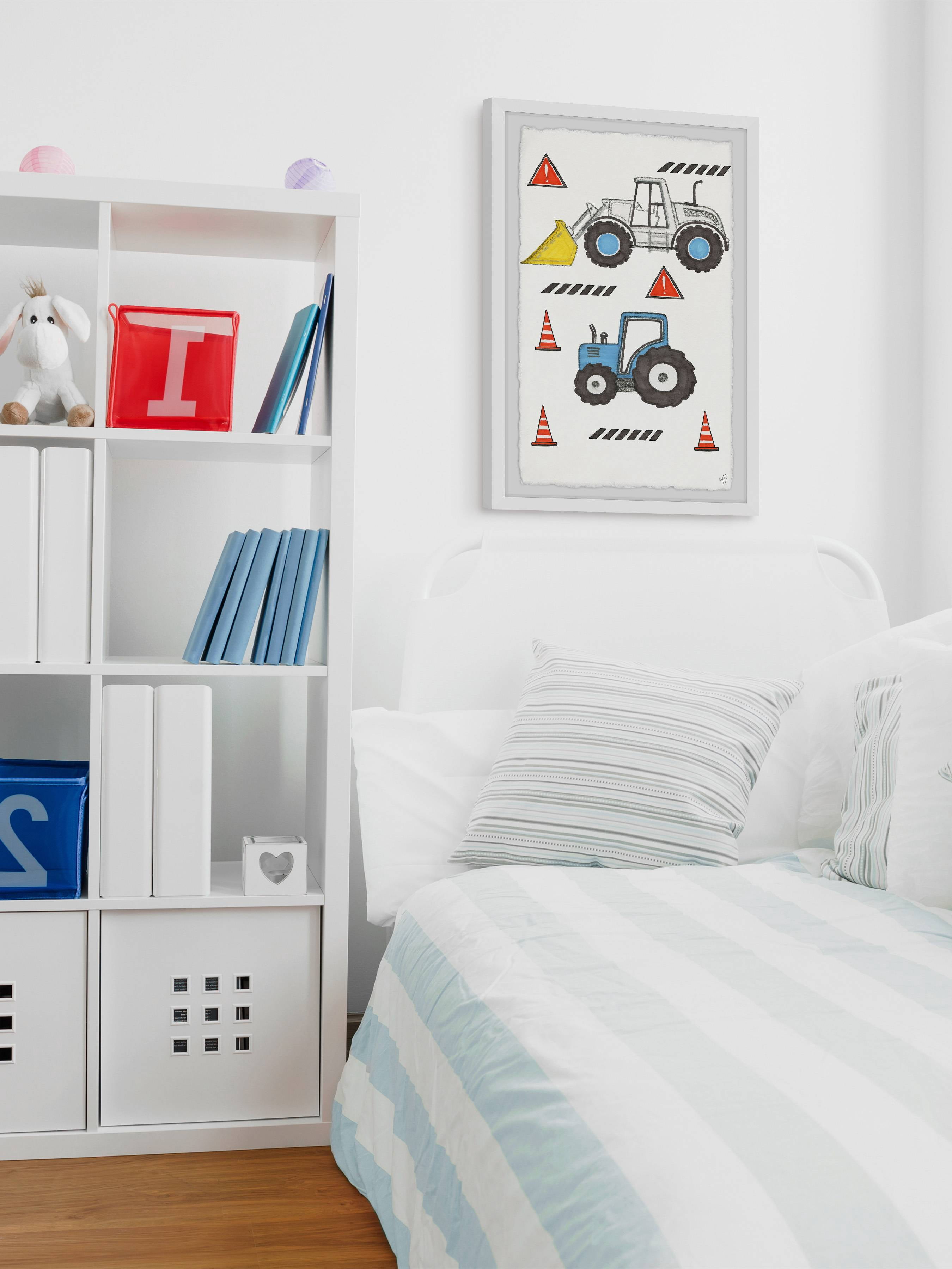 Marmont Hill Little Monster Trucks Framed Wall Art