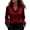 Wine, variant on Womens Silk Satin Blouses Fall Casual V Neck Shirt Business Long Sleeve Blouses Elegant Silk Top Wine L