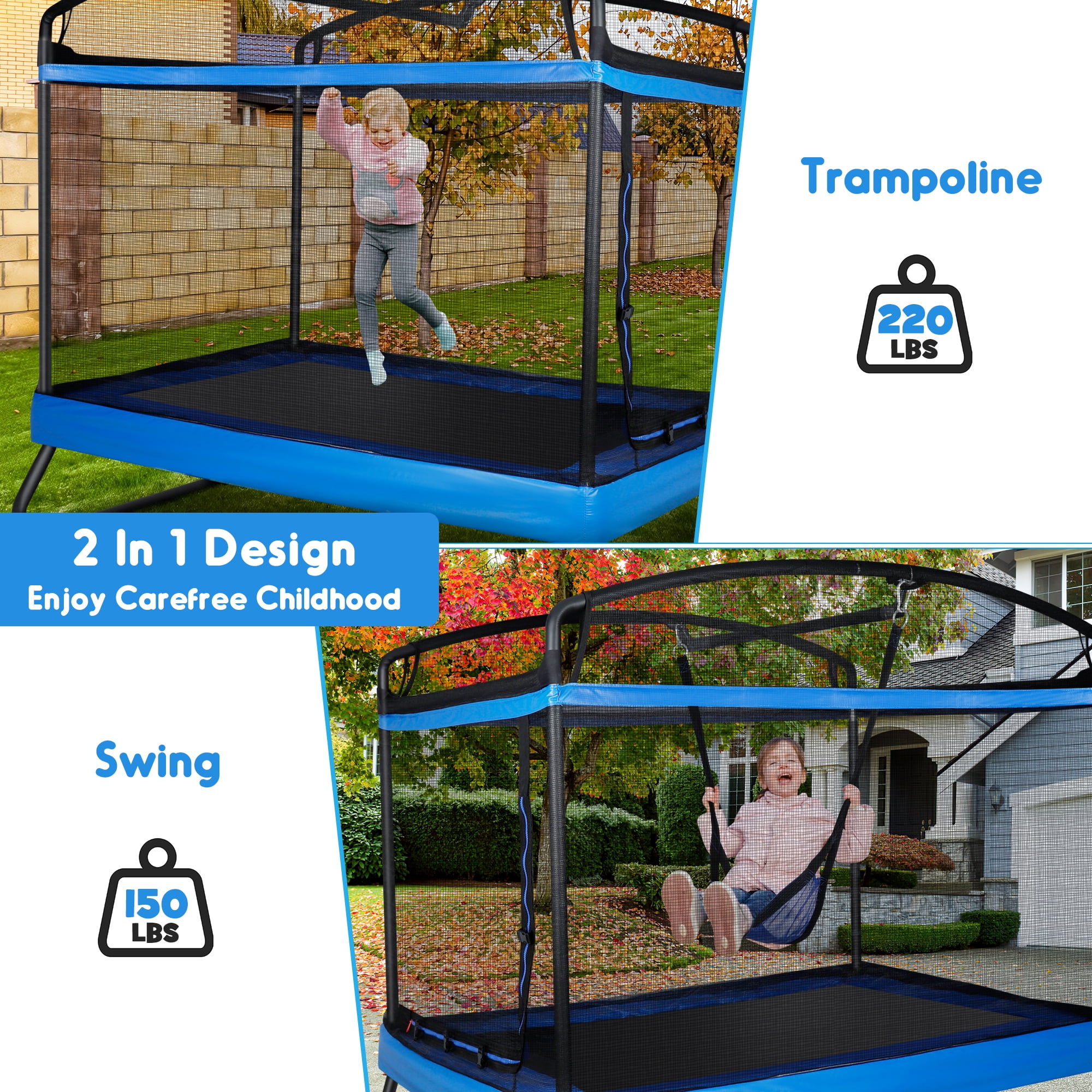 Trampoline and enclosure sale