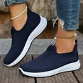 thumbnail image 6 of Walking Shoe,Women's Shoes,Slip On Shoes Women,Women's Slip on Walking Shoes Hands Free Non-Slip Lightweight Gym Workout Casual Comfort Breathable Running Tennis Fashion Sneakers,Navy,10, 6 of 6