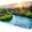 Sunset Forest, variant on Swirl Marble Gaming Mouse Pad - Extended XL Mousepad, Anti-Slip Base, Cool Large Mouse Pad for Desk, 31.5x11.8 Inch, Black, Non-Slip Stitched Edges