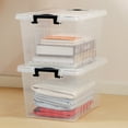 thumbnail image 4 of 22 Qt Clear Plastic Storage Bins with Lid 6 Pack, 4 of 6