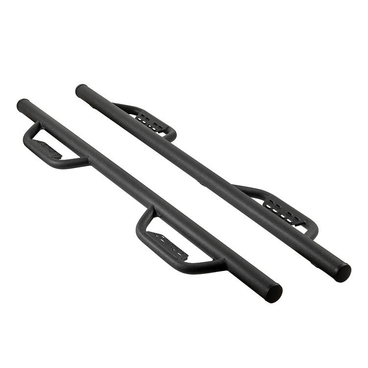 APS 5" Black Stainless Steel Running Boards For Toyota 4Runner 2014-2024 - Nerf Bars Side Steps