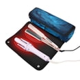 thumbnail image 3 of Hair Tool Organizer Bag with Heat Resistant Mat Removable Travel Storage Case for Hot Air Brushes Curling Irons Sharks Are Swimming, 3 of 8