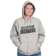 thumbnail image 4 of Sarcastic Attitude Selective Listener Unisex Fleece Graphic Zip Up Hoodie Brisco Brands 2X, 4 of 5