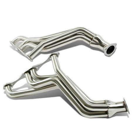 Show Chrome Exhaust - Chevy Small Block 2x4 -1 Design Stainless Steel Exhaust Header Kit (Polished Chrome) 265 to 400 V8