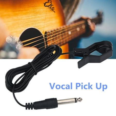 WALFRONT Clip-on Portable Pickup Contact Microphone Vocal Pick Up for Tuner Instruments, Tuner Microphone,Tuner Clip-on (The Best Tinder Pick Up Lines)