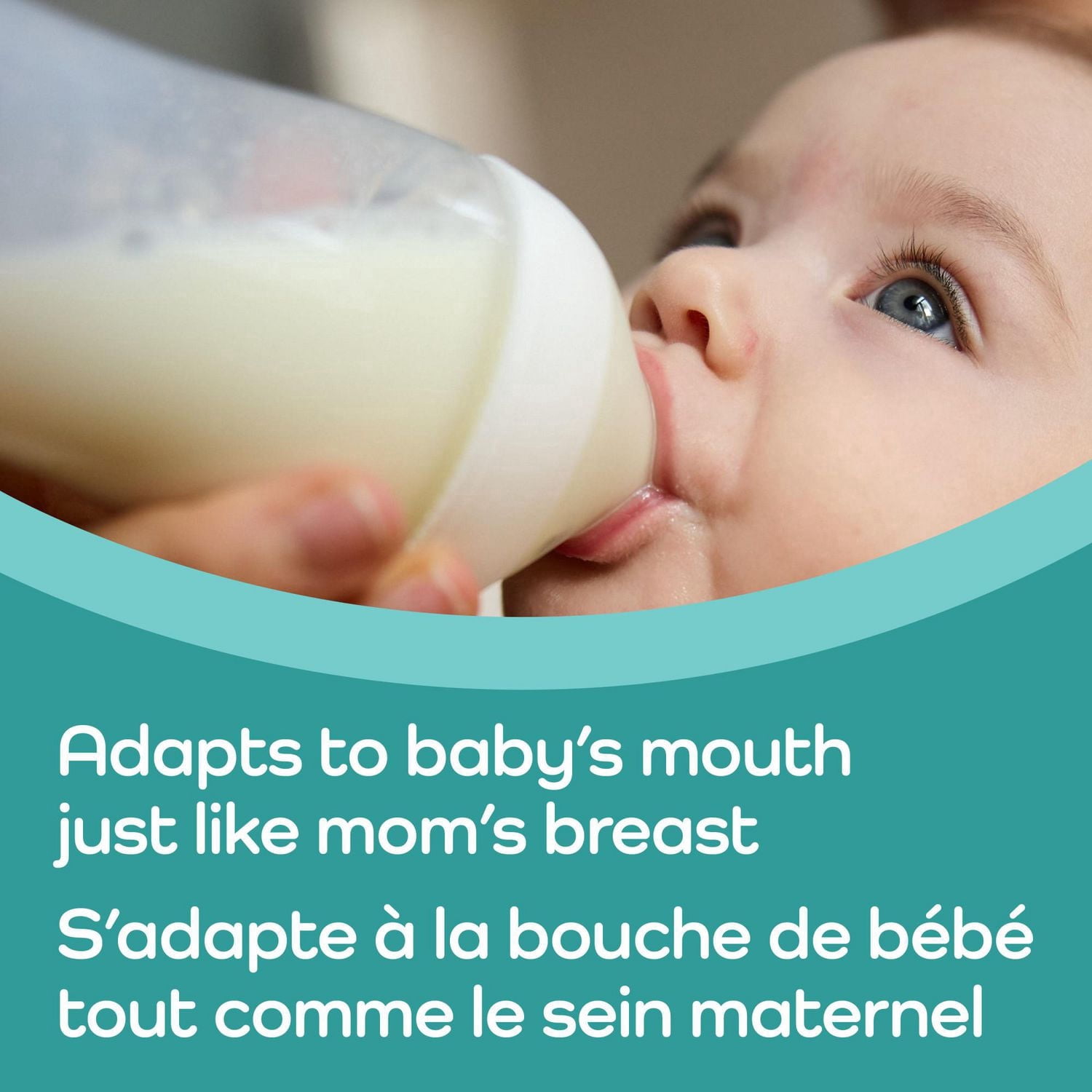 Biberon à débit moyen NUK Match parfait, 240 mL (8 oz)