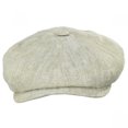 thumbnail image 2 of Linen Newsboy Cap - Beige - M - Beige, 2 of 4