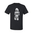 thumbnail image 2 of Marilyn Monroe Bandana Tattoo Pop Culture Men's Graphic T-Shirt, Black, 2XL, 2 of 3