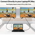 thumbnail image 3 of USB-C/PD 4k HDMI Cable Compatible with Microsoft Surface Book 2/Book 3/Pro X/Go 2/Pro 7 with Full 2160p@30Hz, 6Ft/2M Cable [Gray, Thunderbolt 3 Compatible], 3 of 5