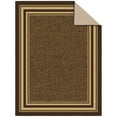 thumbnail image 5 of Ottomanson Border Area Rug 5' x 6'6" - Non Slip Low Pile Carpet, Dark Brown, 5 of 8