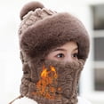 thumbnail image 4 of Gorro Ciclismo Pasamontañas Invierno Cálido Calentador Cuello para Mujer Eléctrico, 4 of 9