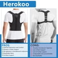 thumbnail image 2 of Corrector de postura para espalda Herokoo para mujeres y hombres, 2 of 8