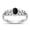 Black Simulated Onyx, variant on CHOOSE YOUR COLOR Women's Designer Simulated Black Onyx Ring .925 Sterling Silver Band CZ Female Size 5