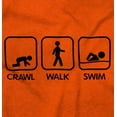 thumbnail image 2 of Crawl Walk Swim Athletic Toddler Boy Girl T Shirt Infant Toddler Brisco Brands 2T, 2 of 6