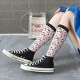 thumbnail image 5 of Pofeuu Cartoon Cat And Heart Print Stockings, Adult Running Hiking Socks for Youth and Adult, 5 of 6