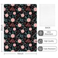 thumbnail image 2 of 2 Pcs Pioneer Flower Floral Print Pattern Kitchen Towels, Funny Microfiber Dish Towel Set, 18" X 26" Tea Towels, 2 of 6