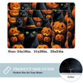 Area Rugs 2'×3' NonSlip Door Mat, Halloween Pumpkin Cat Soft Machine Washable Floor Mat for