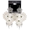 thumbnail image 2 of Mi Amore Drop-Dangle-Earrings White, 2 of 2