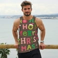 thumbnail image 6 of Cauagu Ho Ho Ho Merry Christmas Print Men's Sleeveless Muscle Shirts,Tank Tops Quick Dry Workout Tank Top Gym Muscle Tee Fitness Bodybuilding T Shirt for Men-Small, 6 of 7