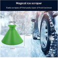 thumbnail image 2 of 2PCS Car Magic Ice Scraper, Conical Car Windshield Ice Scraper with Funnel, Frost and Snow Removal, GM Winter Snow Removal Accessories (Green), 2 of 4