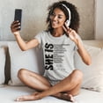 thumbnail image 2 of Women's "She Is" Midweight Cotton Tee, 2 of 6