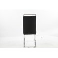 thumbnail image 2 of Chaises de salle à manger Aerys Max en PU noir (ensemble de 4), 2 of 5