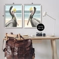thumbnail image 4 of Stupell Industries Pelicans on Beach Animals & Insects Painting White Framed Art Print Wall Art, 24 x 30, 4 of 10
