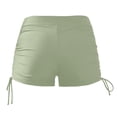 thumbnail image 3 of ZXLBBD Swimsuit for Girls Solid Color Swim Bottoms High Waisted Swim Shorts for Toddler Kids Breathable Vacation Outfit, 3 of 3