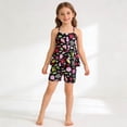thumbnail image 2 of Girls Swimsuit UPF 50+ Rash Guard Girls Two Piece Swimsuits Sun Protection Swimwear with Swim Shorts Quick-Dry Beach Outfits for Kids, 2 of 9