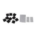 thumbnail image 1 of 20 PCS Mini Disipador de Calor con Diεntes, Hecho de Material de Aleación de Aluminio de Primera , Gran Conductividad Térmica - Negro, 14x14x6mm Soledad Disipadores de calor de aluminio, 1 of 10
