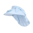 thumbnail image 3 of Ventilador de carga moderna de sombrero de visor de fanáticos para viajar a la playa de senderismo de vacaciones al aire libre deportes al aire libre Azul, 3 of 9