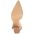 thumbnail image 6 of Journee Womens Tyyra Buckle High Block Heel Pointed Toe Pumps, Widths Available, 6 of 10