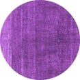 thumbnail image 1 of Ahgly Company Indoor Round Oriental Purple Industrial Area Rugs, 6' Round, 1 of 4