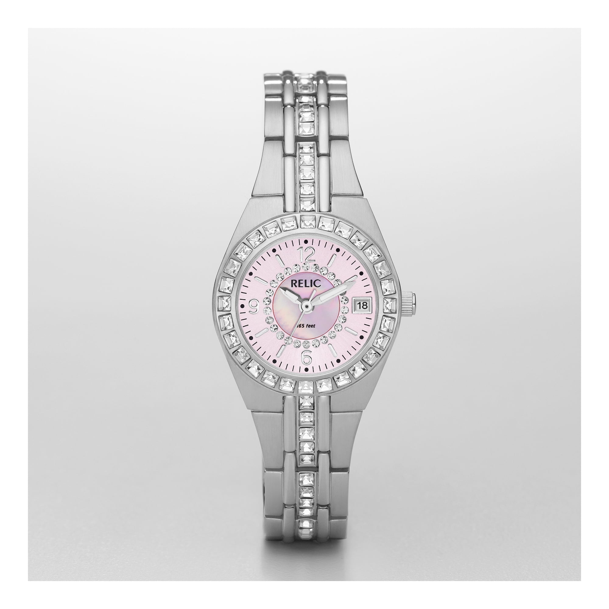 Relic Women's Queen's Court Three-Hand Date, Stainless Steel Watch