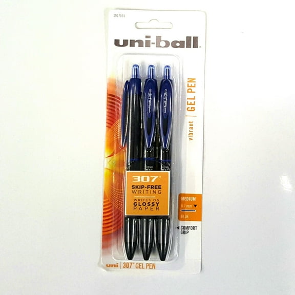 Uniball 307 0.7mm Blue 3ct