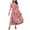 Pink B, variant on Taqqpue Women's Summer Maxi Dresses Short Sleeve Boho Floral Crew Neck Dress Summer Casual Flowy A Line Beach Dresses Long Sundress for Holiday