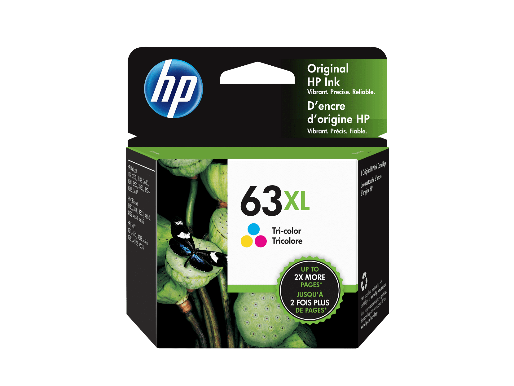 HP 63XL 純正インク増量Black x1 Tri-colorx2 HP 63XL High Yield