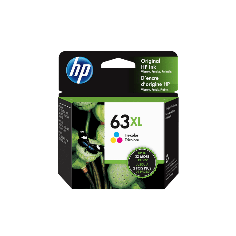 HP 63XL High Yield Tri-color Original Ink Cartridge, ~300