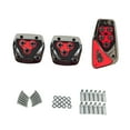 thumbnail image 2 of Nishiyuenyi 2 Pieces Brake Pedal Covers Automotive Professional Auto Accessories Generic Red Manual Gear, 2 of 9